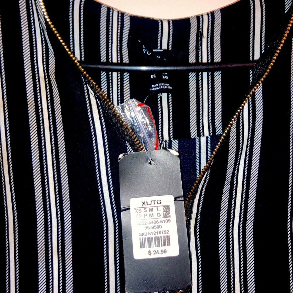 Pinstripe Boho Blouse